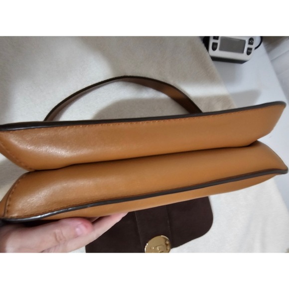 Michael Kors Brown Leather Satchel Top Handle Designer Bag - Picture 5 of 15